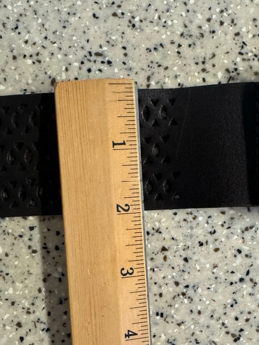 Chico’s dark brown leather belt.Size M/L is 42” long